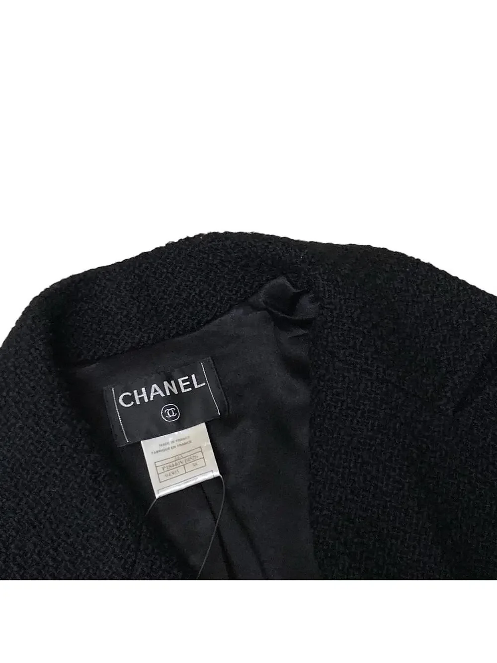 Chanel Black Outer Fabric] Wool Nylon #289516C14B
